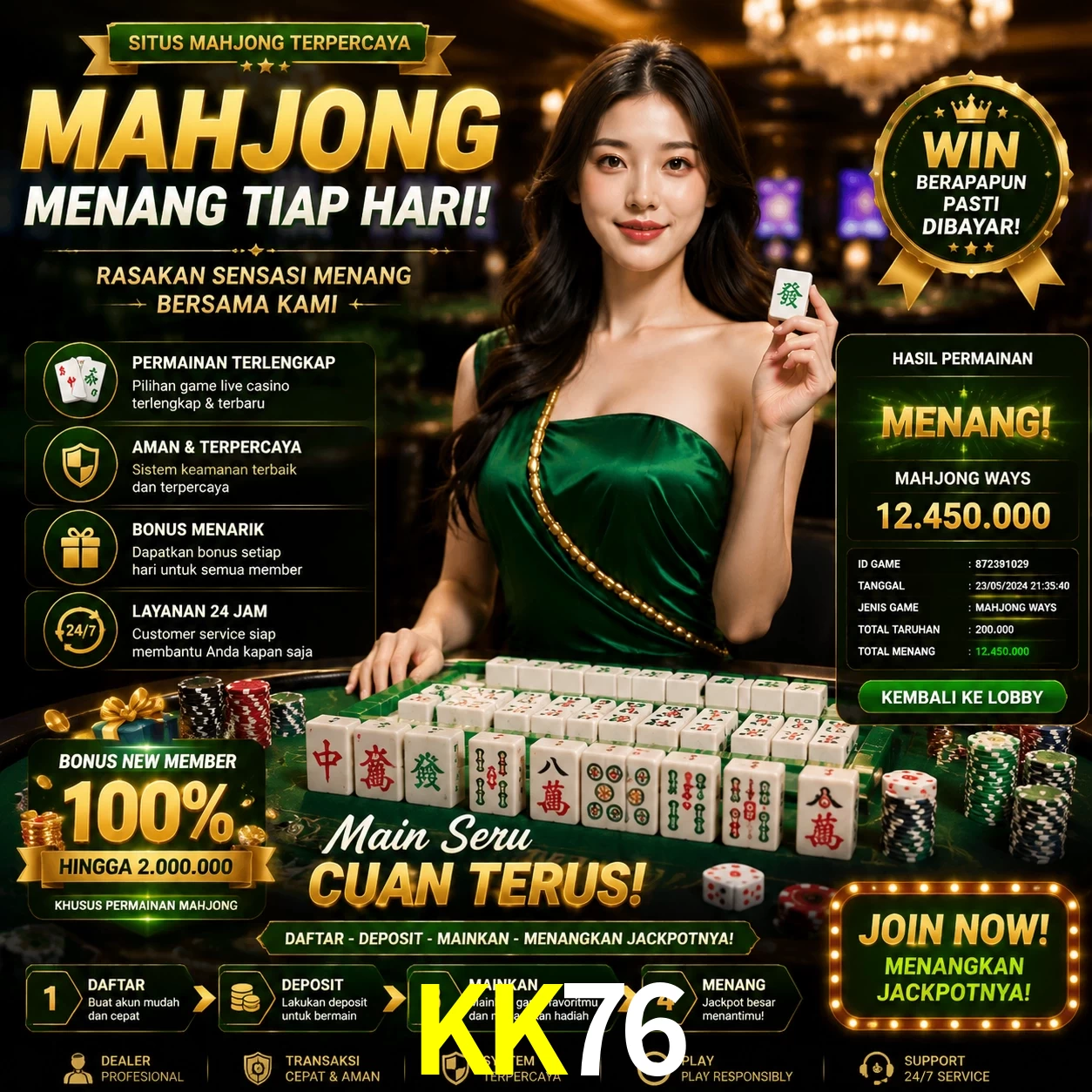 Cashback VIP KK76 - reembolso semanal